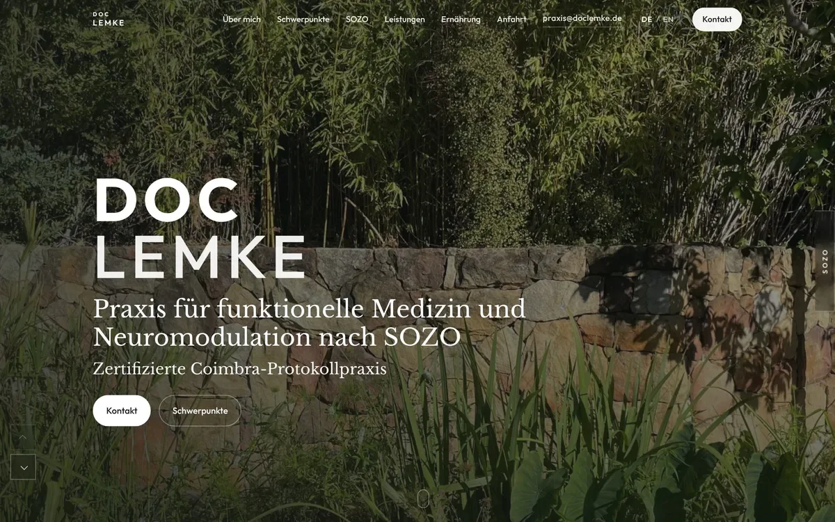 Startseite von Doc Lemke
