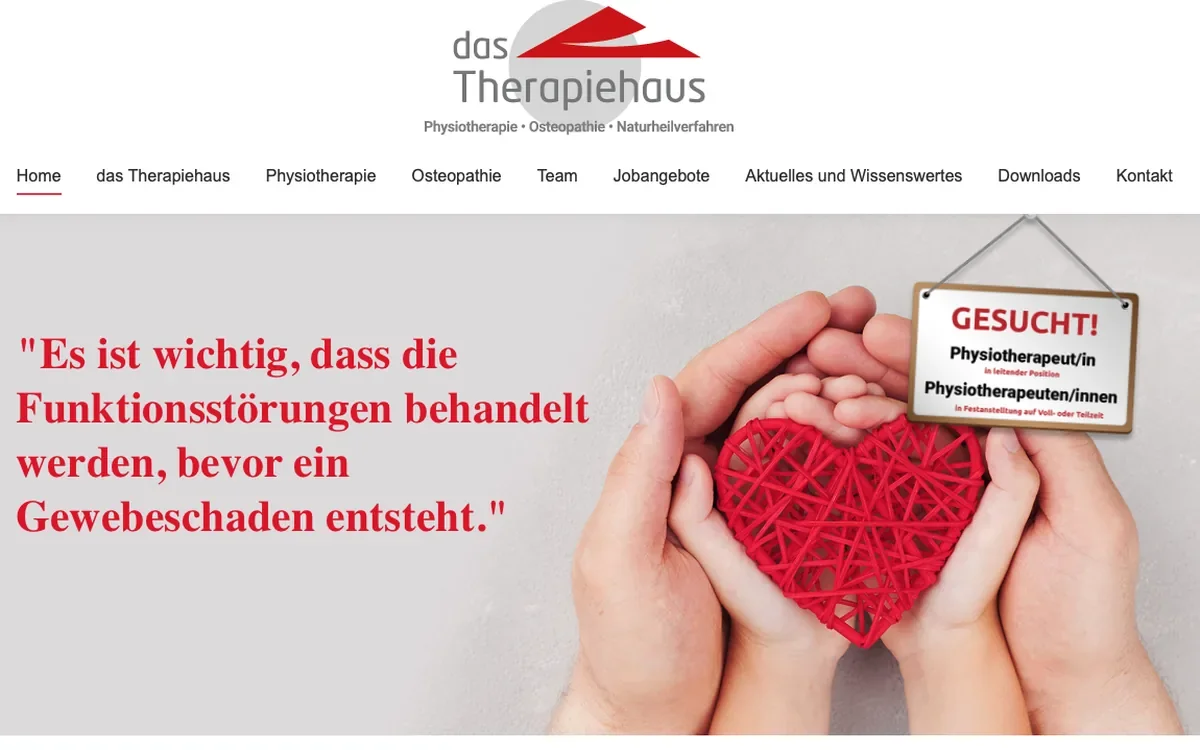 Startseite von das Therapiehaus